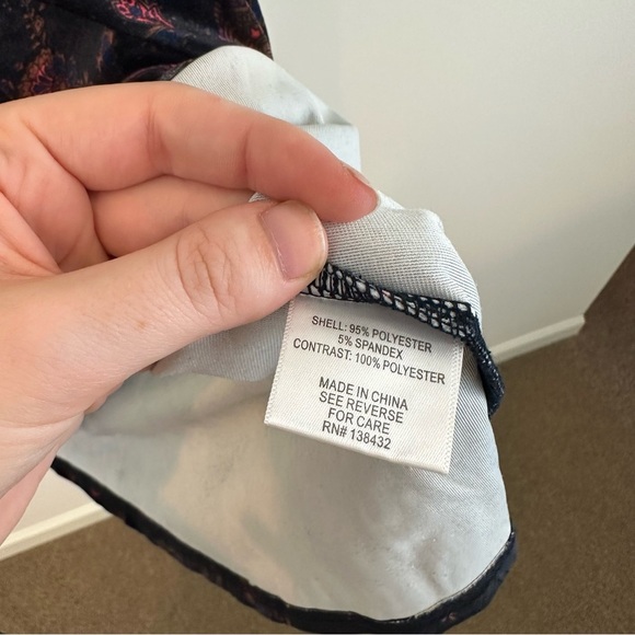 Modcloth Black and Red Paisley Velvet Mini Dress Tunic Size XL - Picture 4 of 5